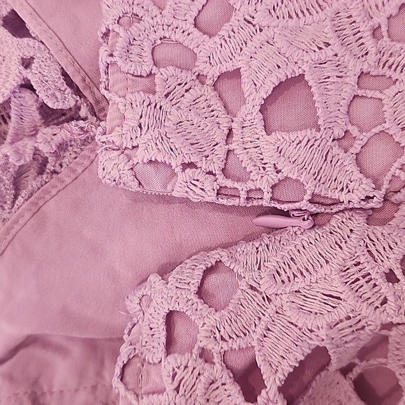 ASTR The Label lilac purple cutwork embroidery sundress adjustable strap Size XS - Picture 5 of 7